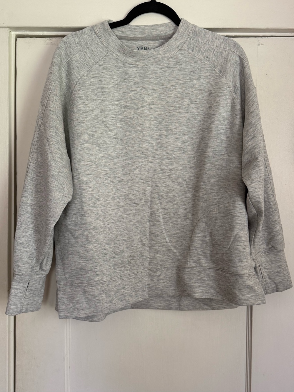 YPB by Abercrombie Lightweight Heather Grey Pullover